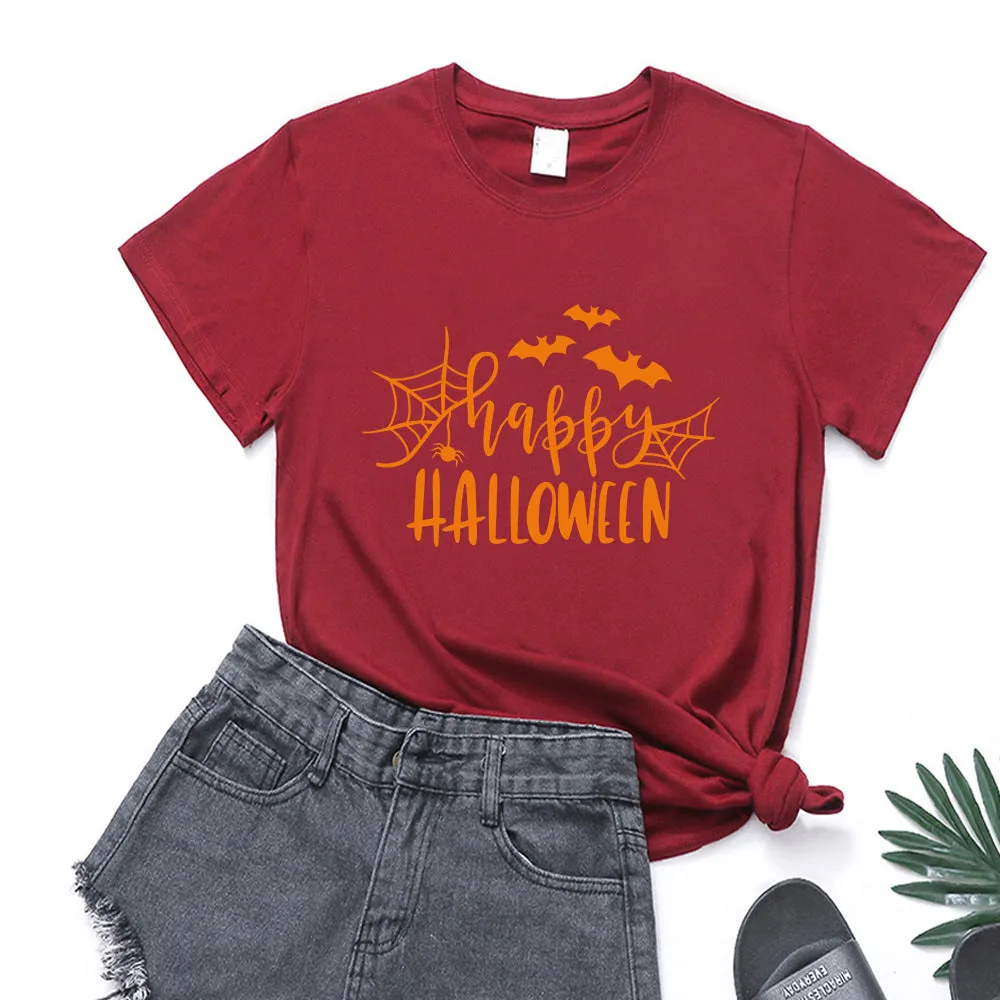 Happy Halloween Printed T-shirt
