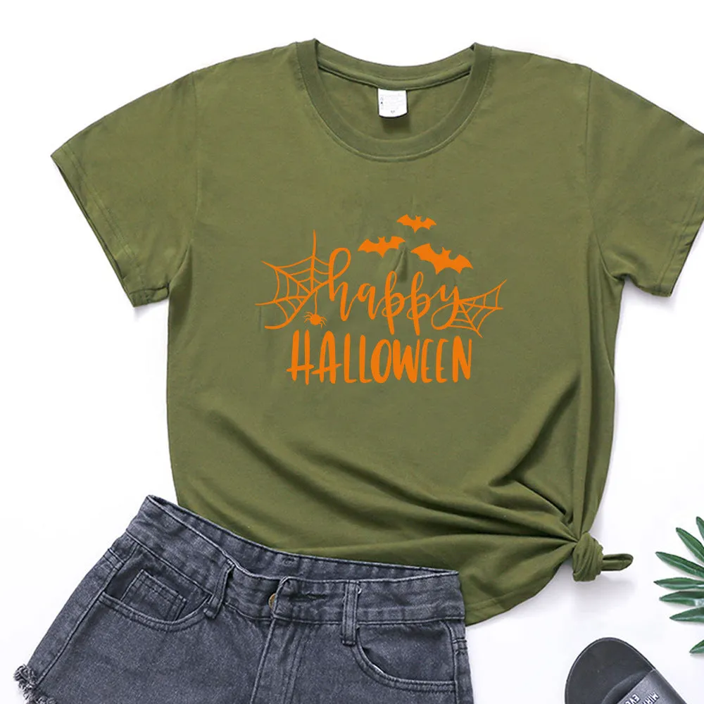 Happy Halloween Printed T-shirt