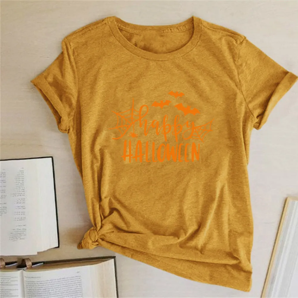 Happy Halloween Printed T-shirt