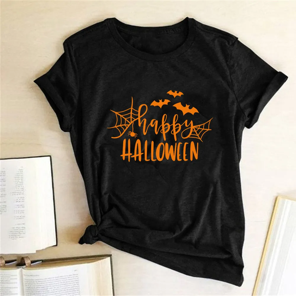 Happy Halloween Printed T-shirt