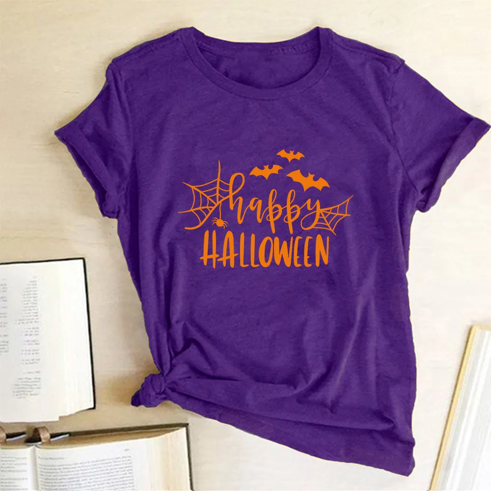 Happy Halloween Printed T-shirt