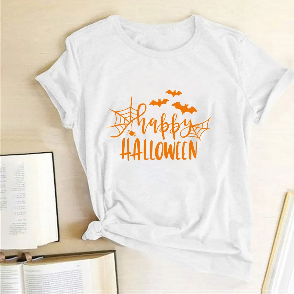 Happy Halloween Printed T-shirt