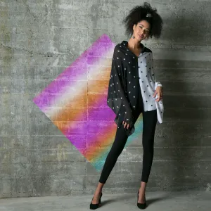Harlequin Silk Chiffon Scarf Wrap