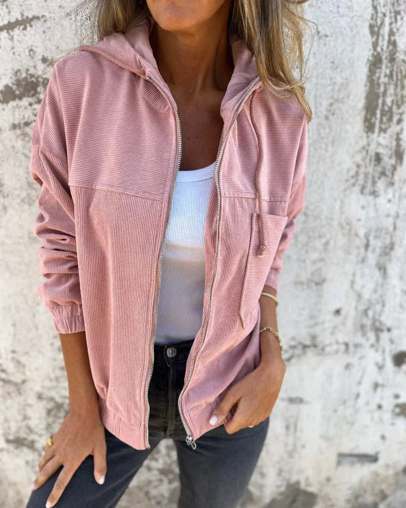Harper Corduroy Zip-Up Jacket
