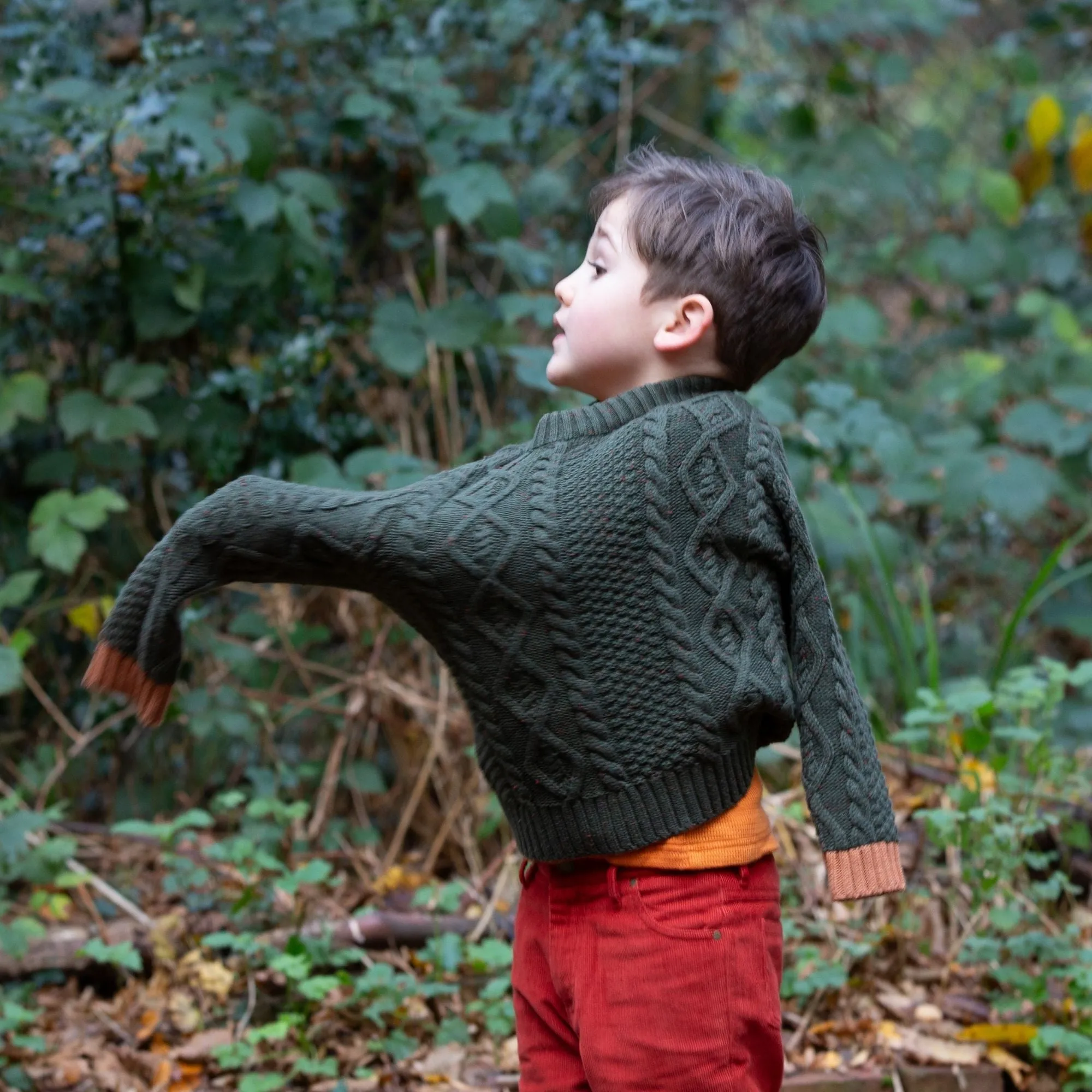 Hazelnut Corduroy Lined Adventure Jeans