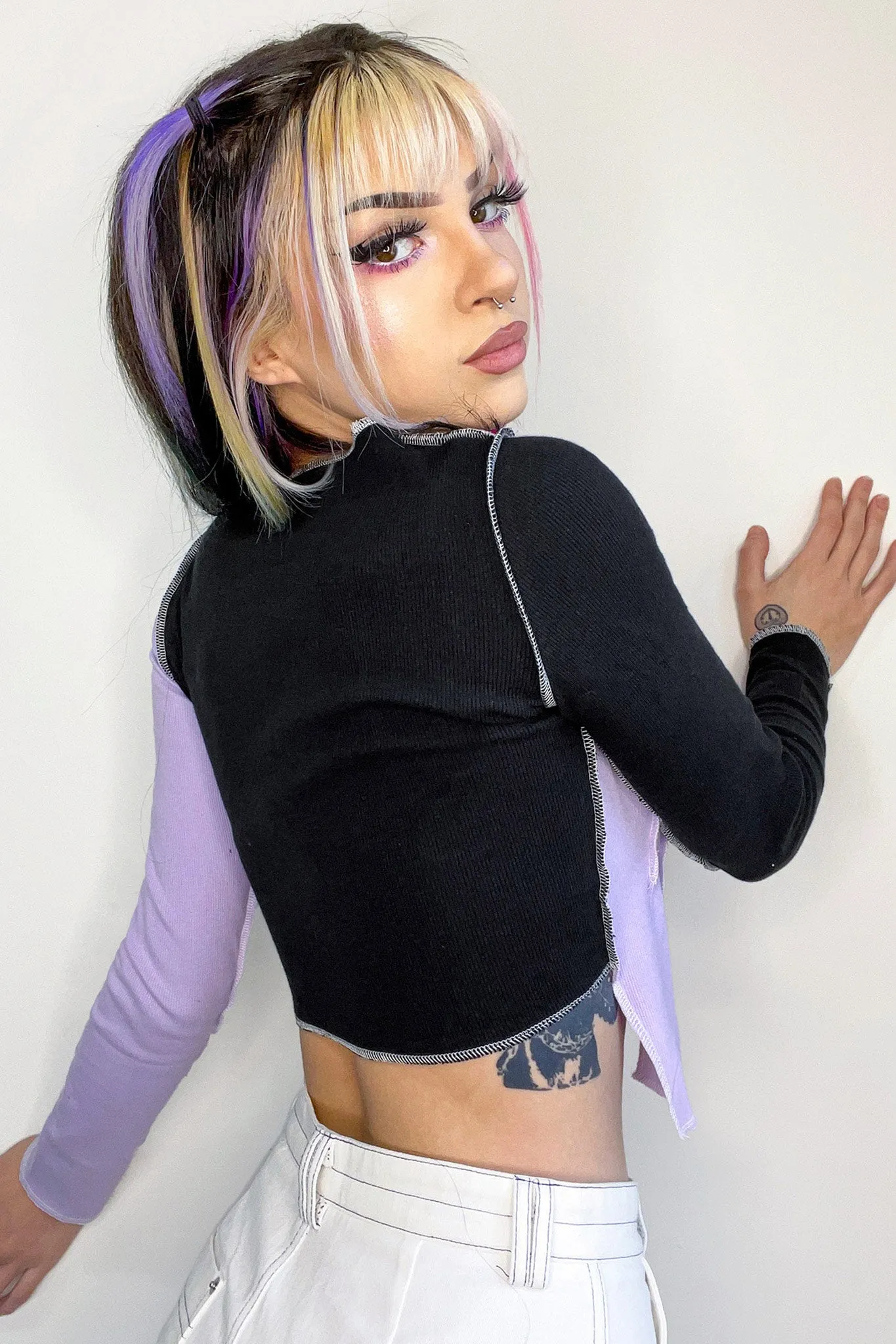 Heather Crop Long Sleeve