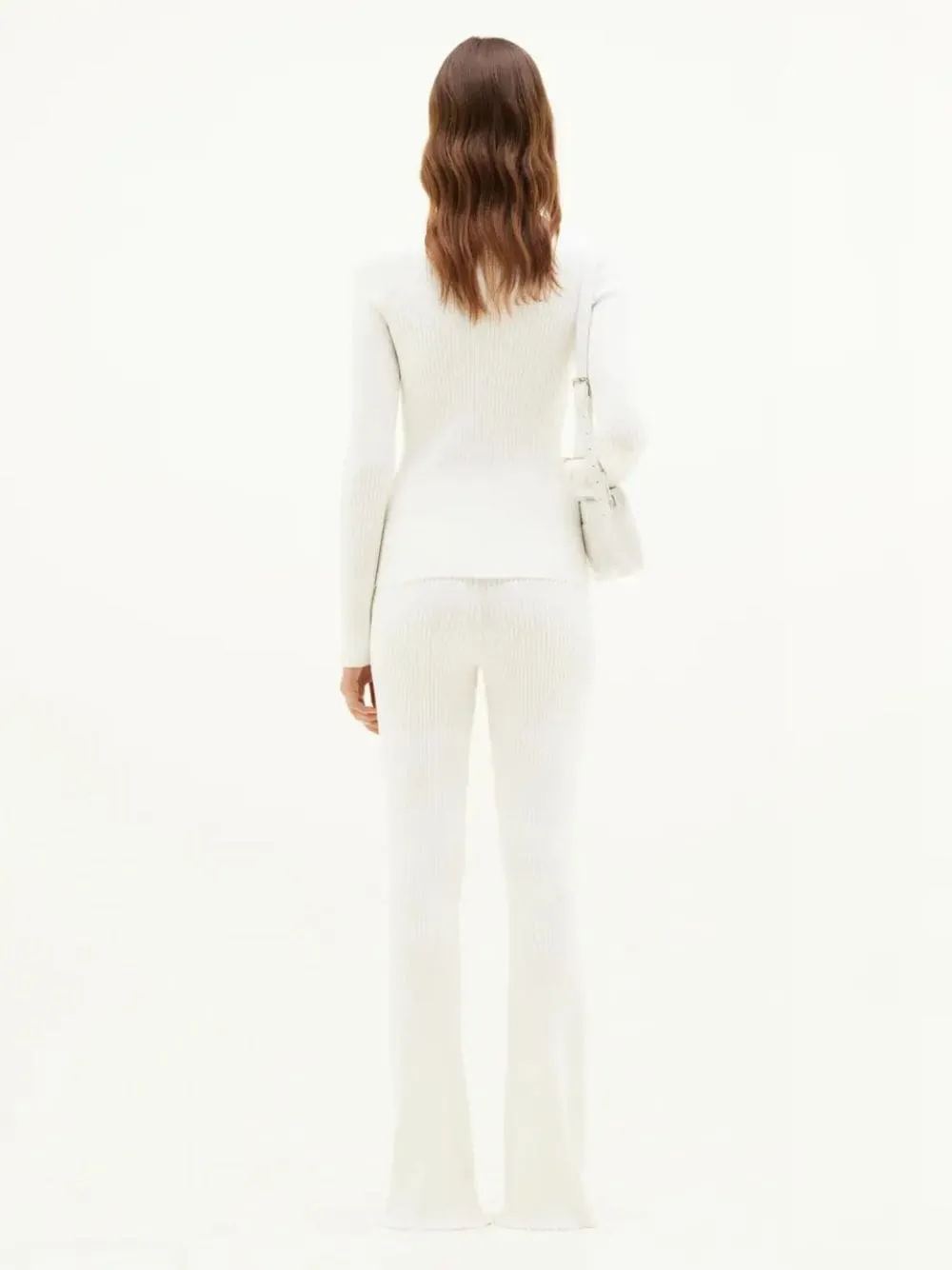 Heritage White ReEdition Rib Knit Mockneck Sweater