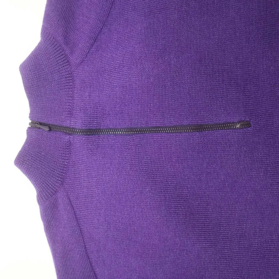 Hermès Size 40 Purple Cashmere x  Silk Sweater Blouse 862212