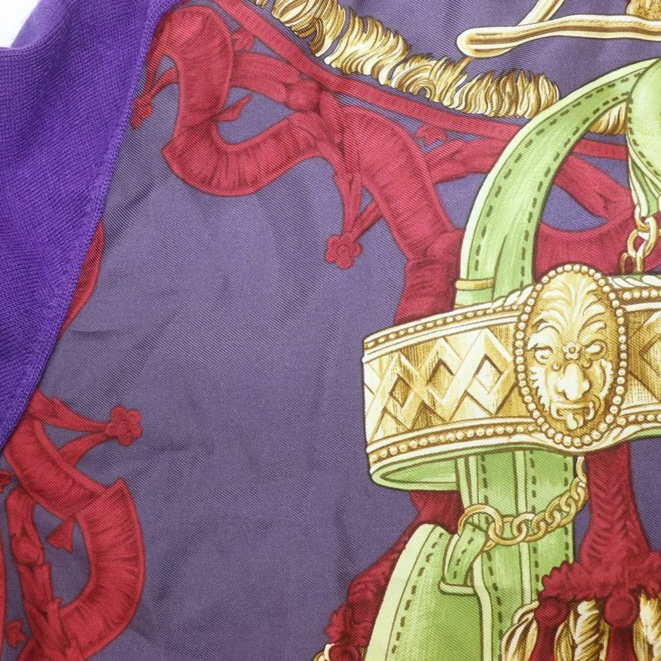 Hermès Size 40 Purple Cashmere x  Silk Sweater Blouse 862212