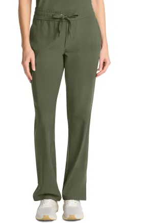 HH Quest HH153 Mid Rise Drawstring Straight Leg Pants Olive