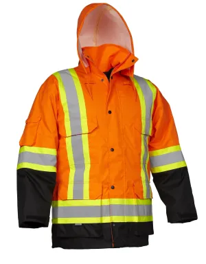 Hi Vis Safety Winter Cargo Parka