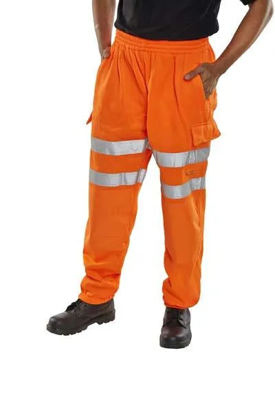Hi Viz Jog Bottoms - Orange