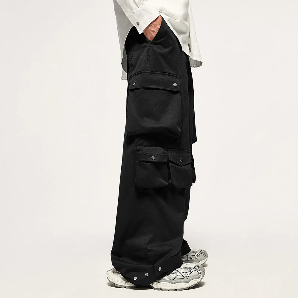 High Street Black Multi-Pocket Cargo Pants