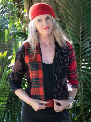 Highlandish Pure Wool Jacket Red