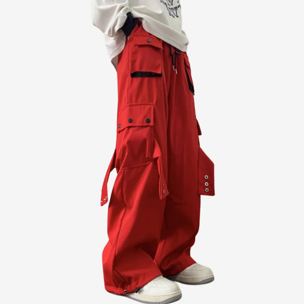 Hip Hop Pocket Couple Cargo Pants