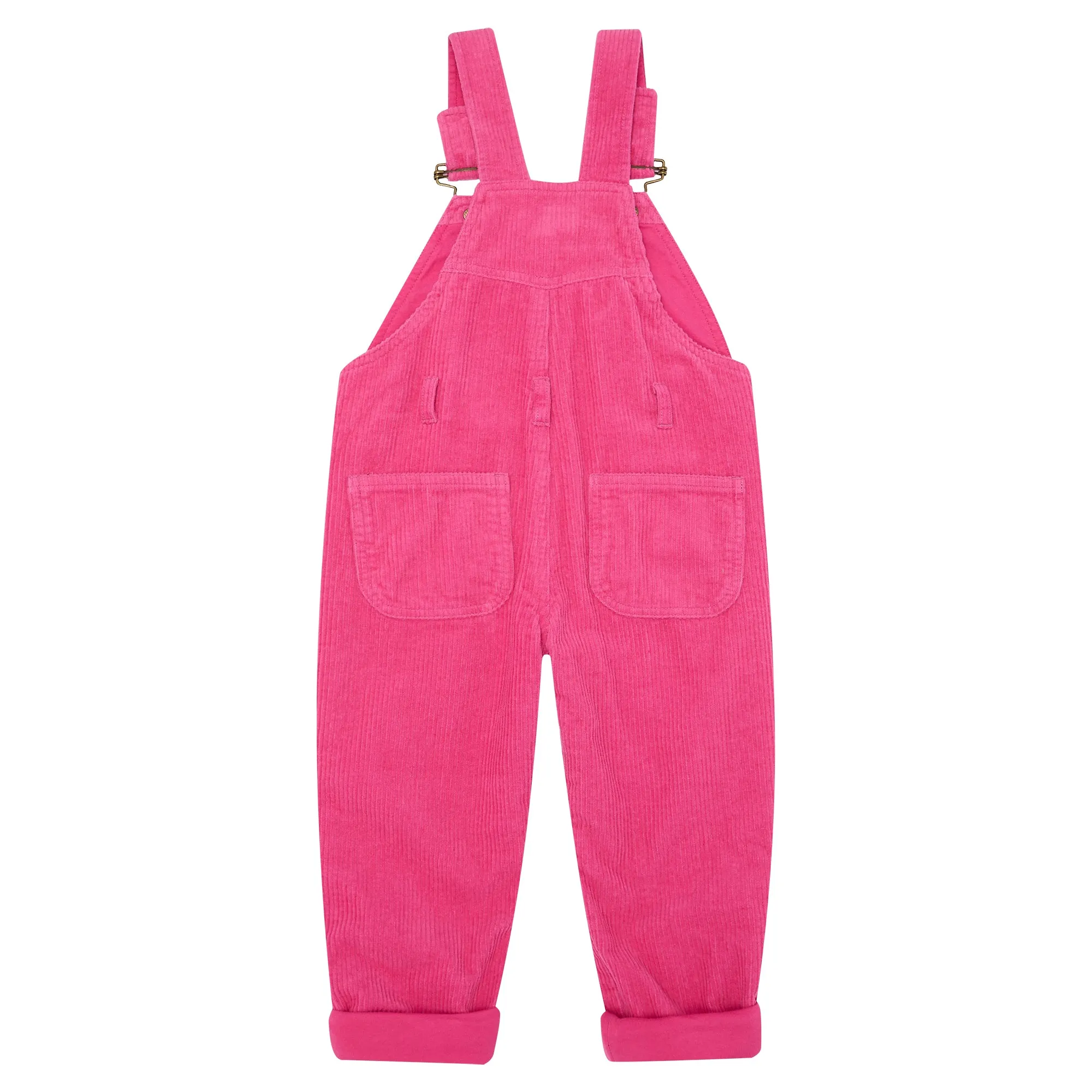 Hot Pink Chunky Cord Dungarees