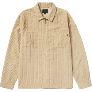 Huf Cornelius Zip Shirt Oatmeal