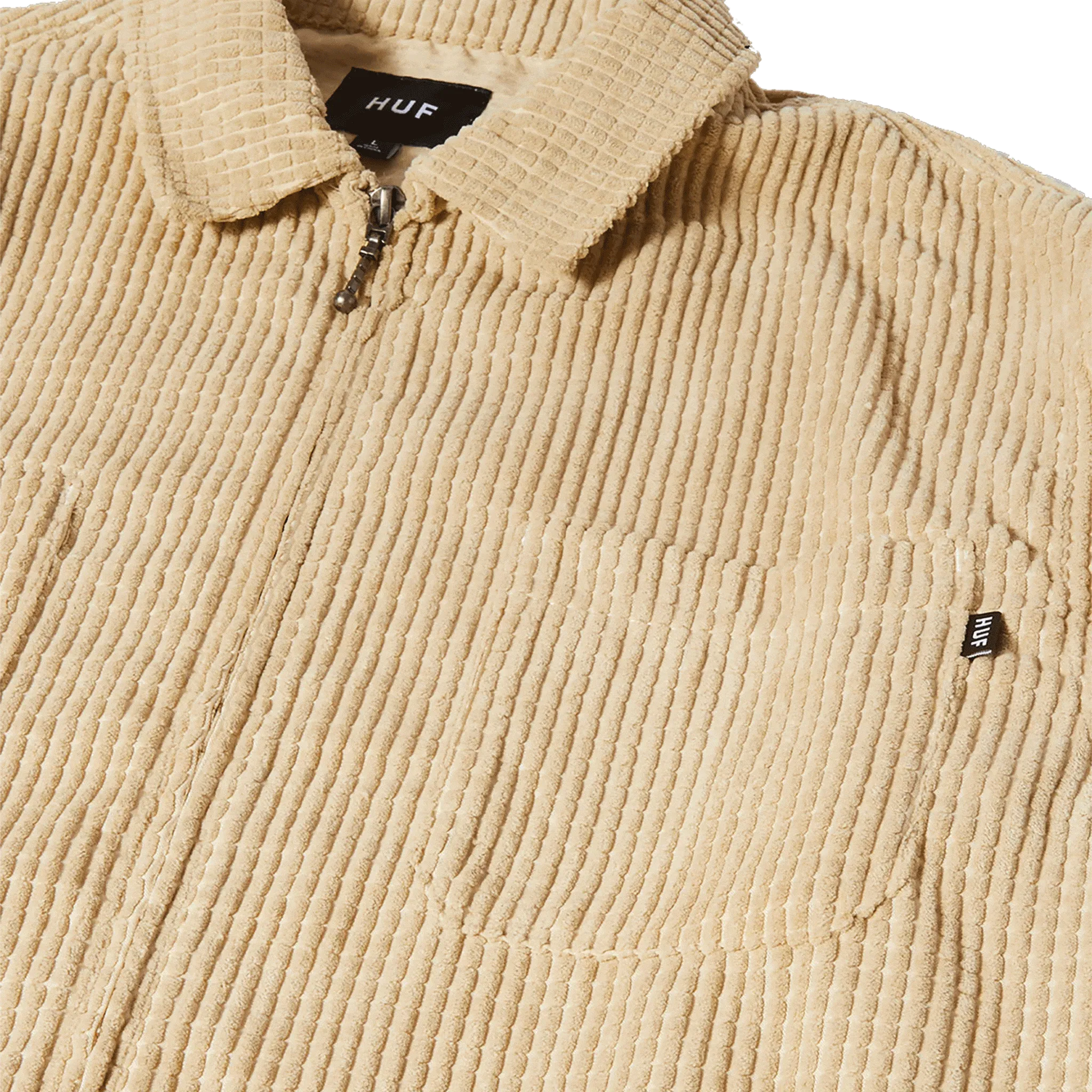 Huf Cornelius Zip Shirt Oatmeal