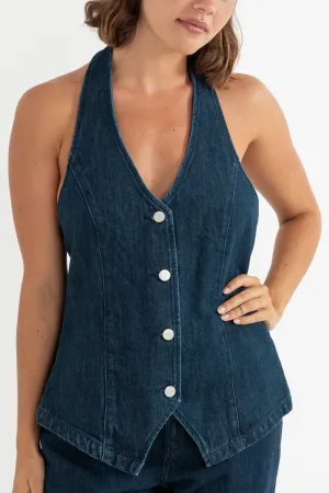 Hunter Halter Vest Indigo