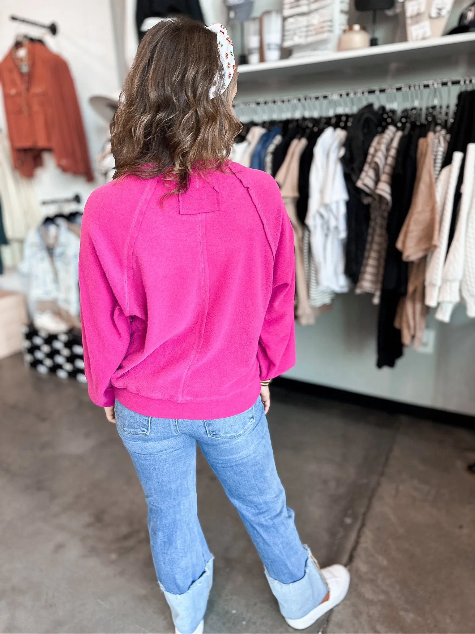 I Want My Sweatshirt Long Sleeve Top