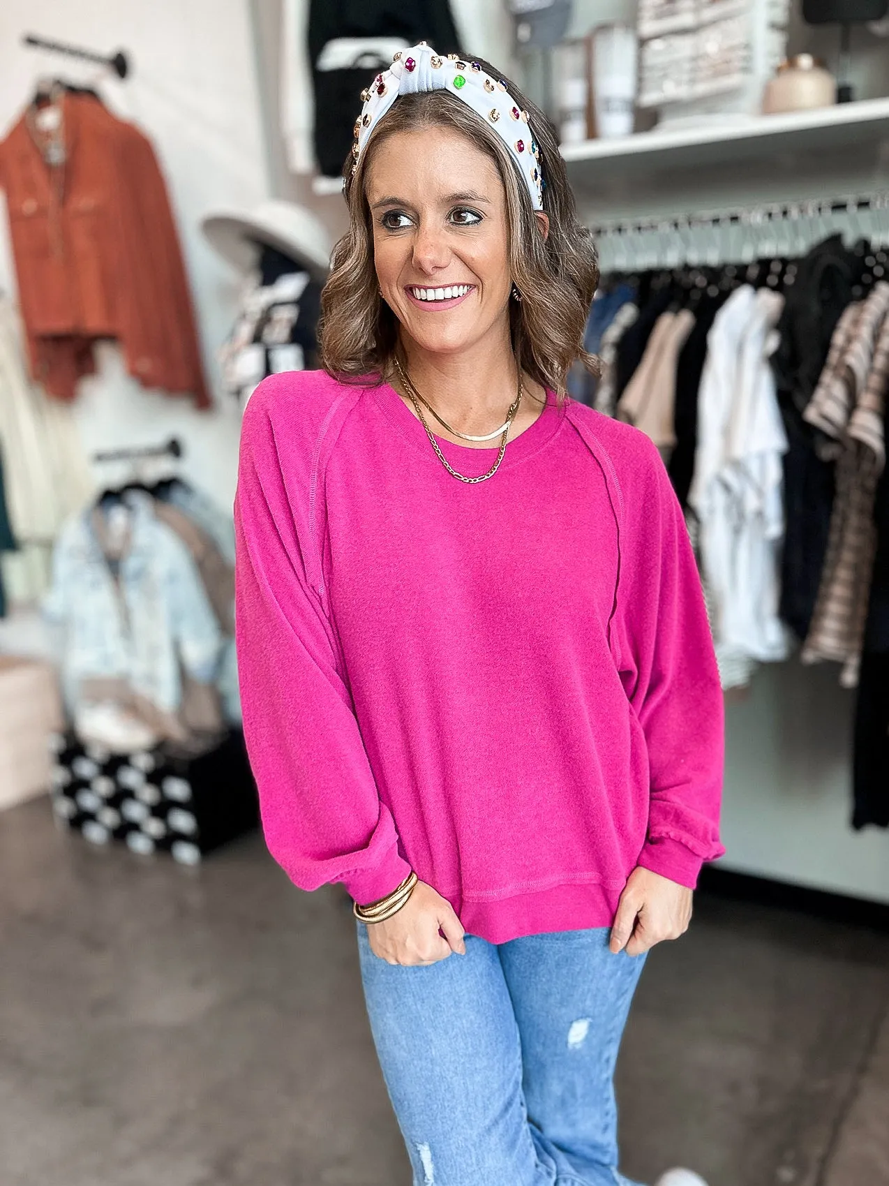 I Want My Sweatshirt Long Sleeve Top