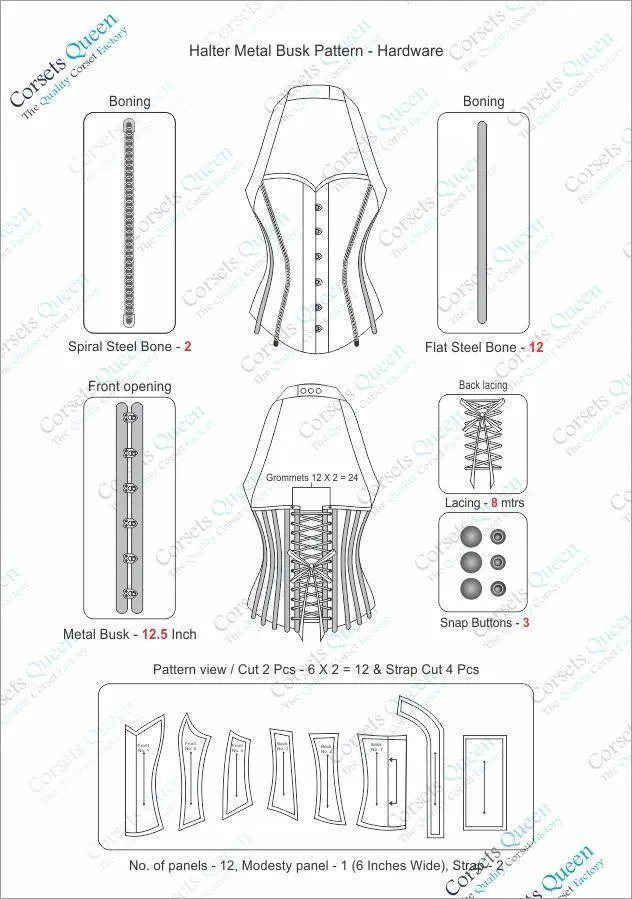 Inaaya Halter Neck Corset