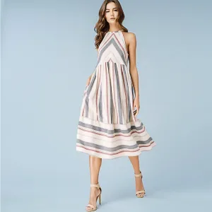 Ines Woven Midi Dress
