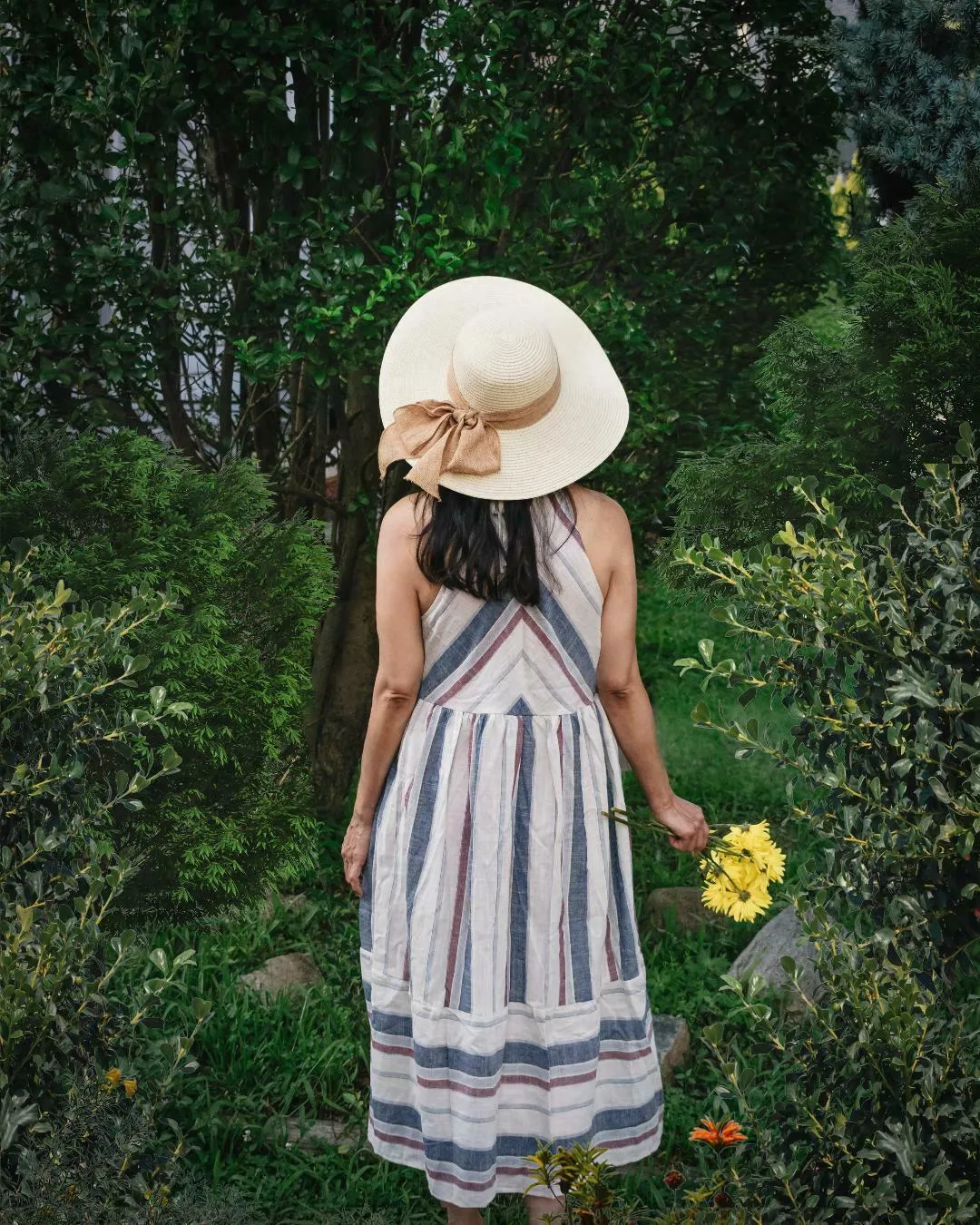 Ines Woven Midi Dress