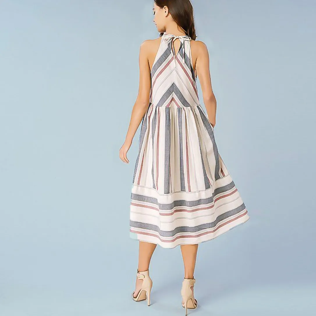 Ines Woven Midi Dress