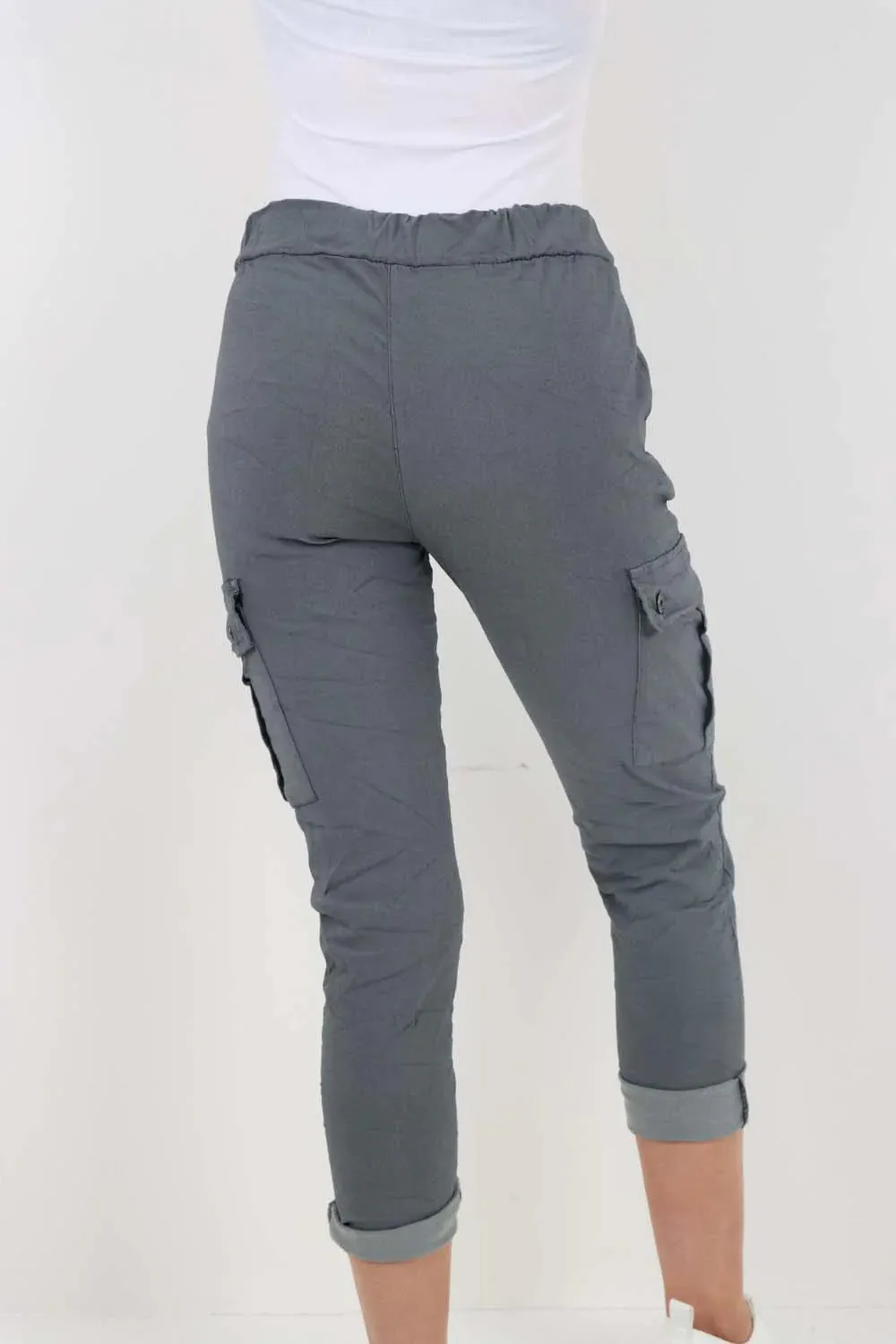 Italian Drawstring Waistband Magic Cargo Trouser