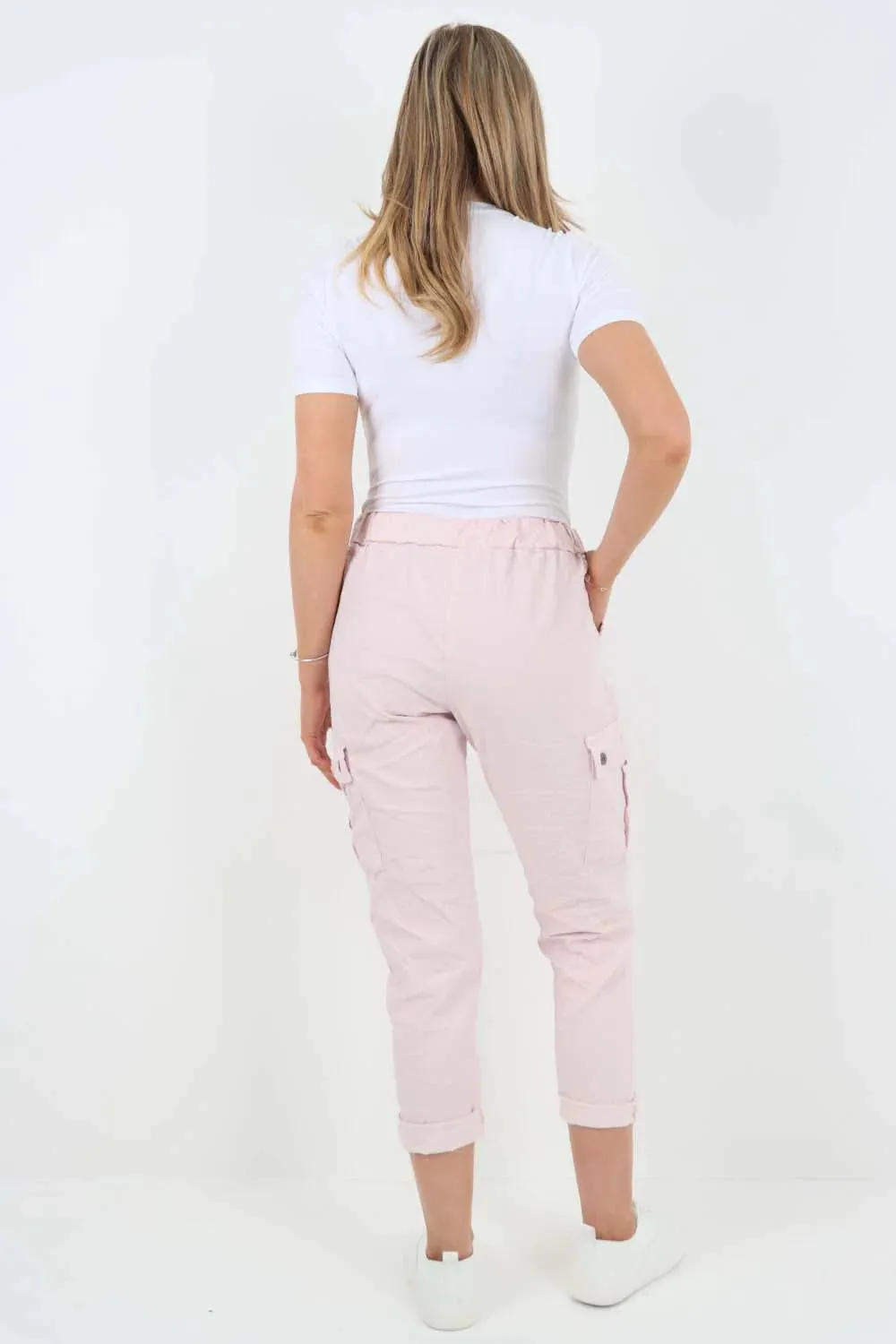 Italian Drawstring Waistband Magic Cargo Trouser