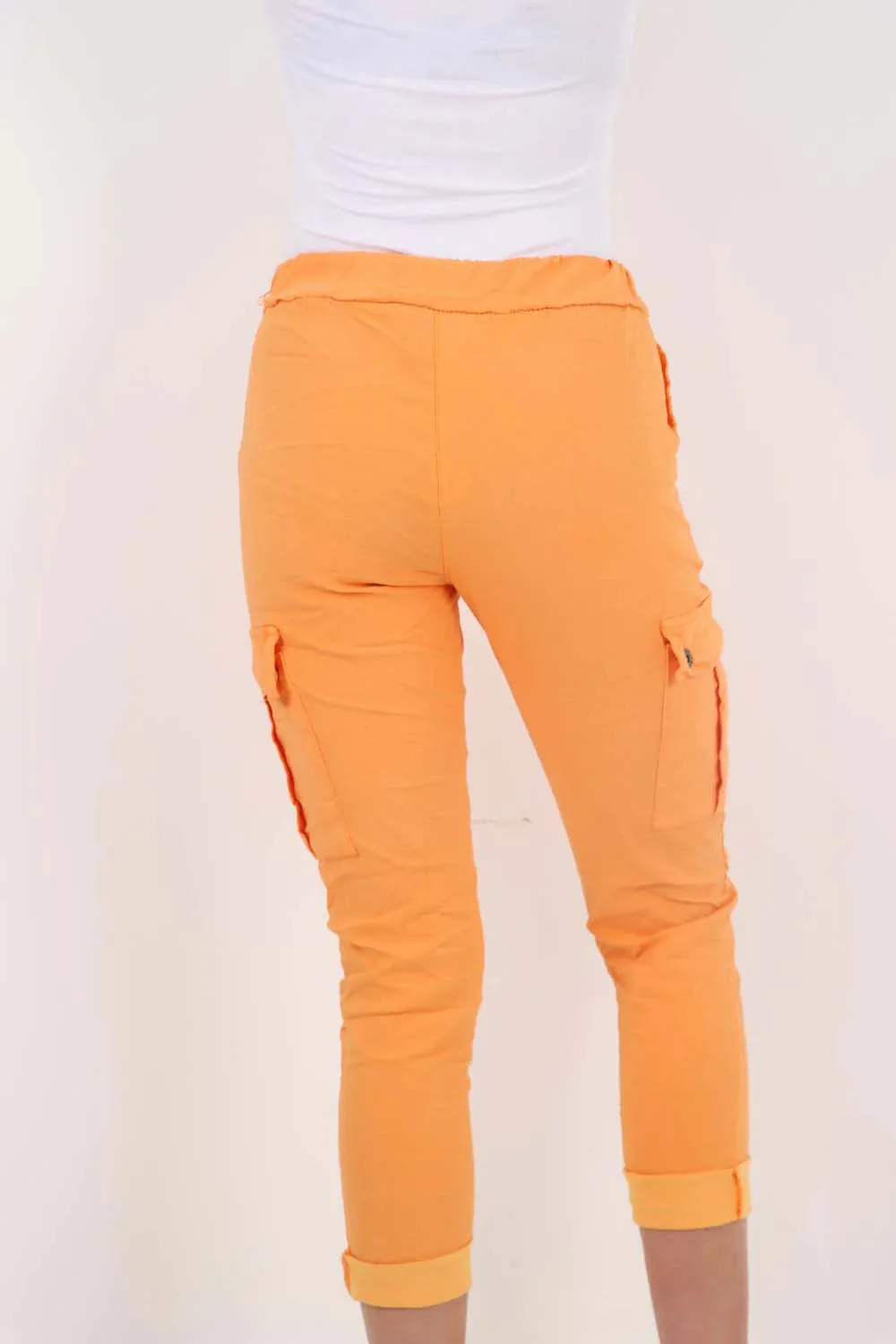 Italian Drawstring Waistband Magic Cargo Trouser