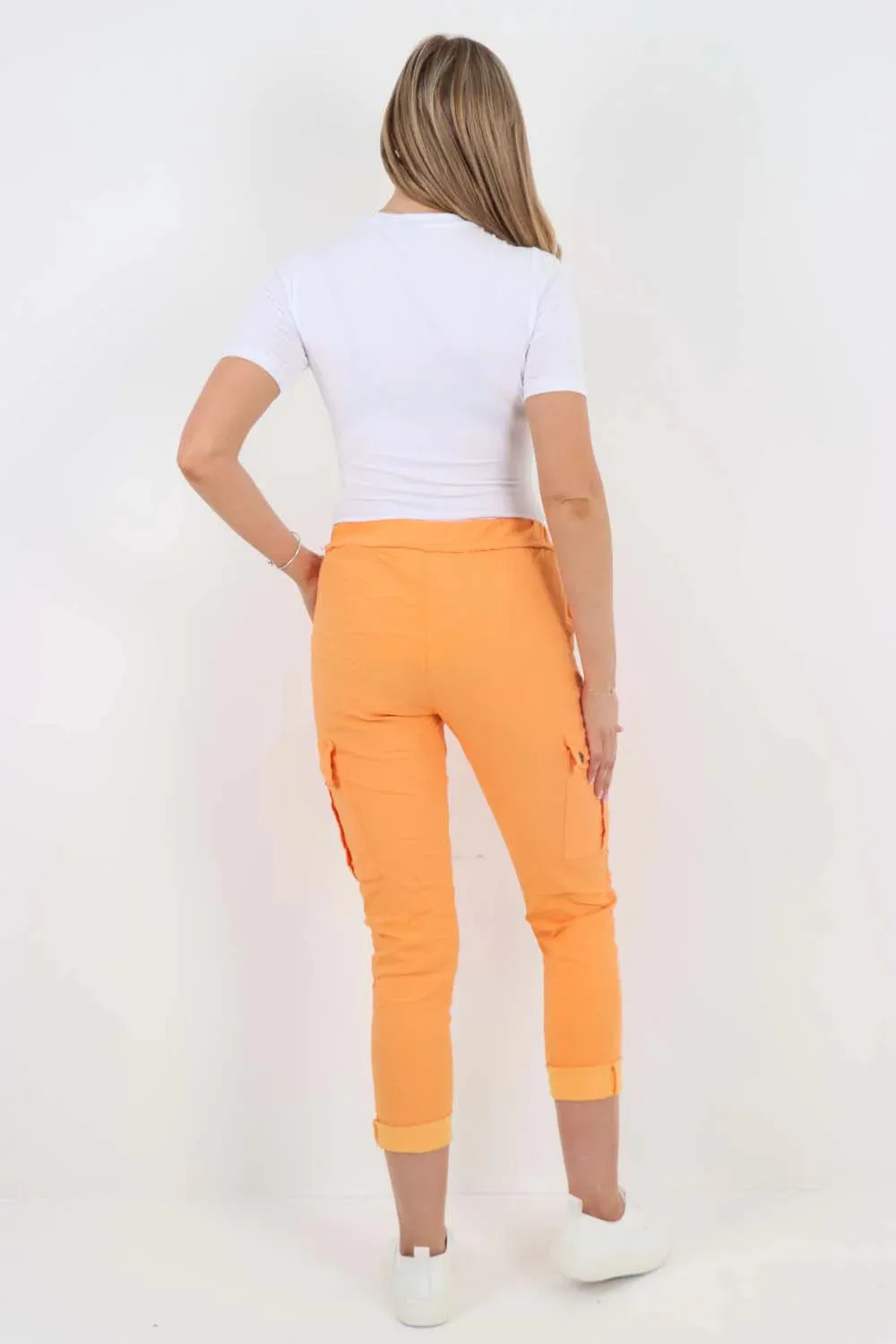 Italian Drawstring Waistband Magic Cargo Trouser