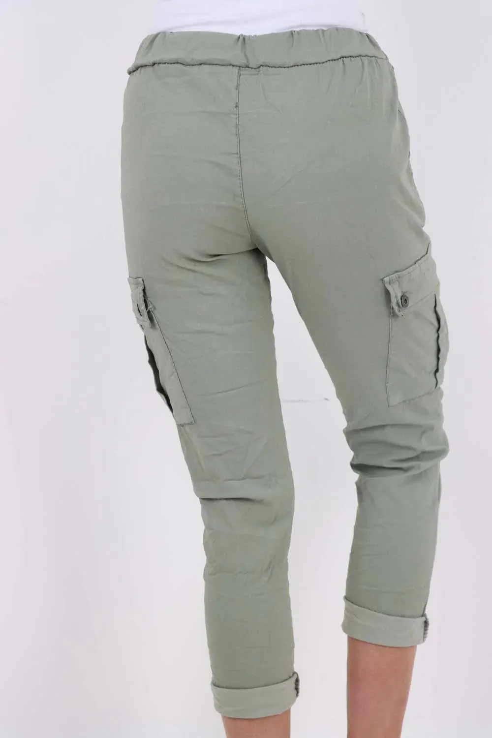 Italian Drawstring Waistband Magic Cargo Trouser