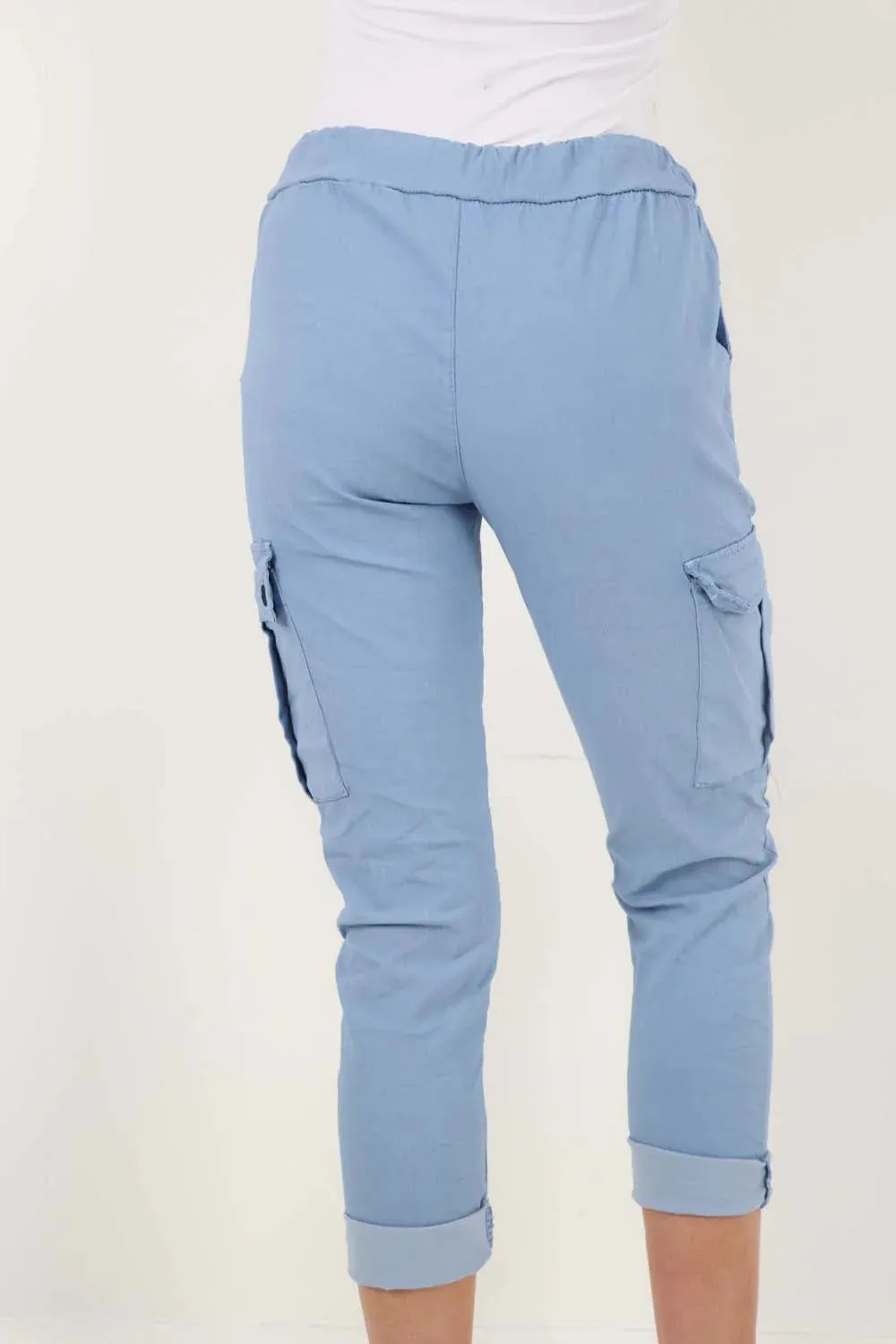 Italian Drawstring Waistband Magic Cargo Trouser