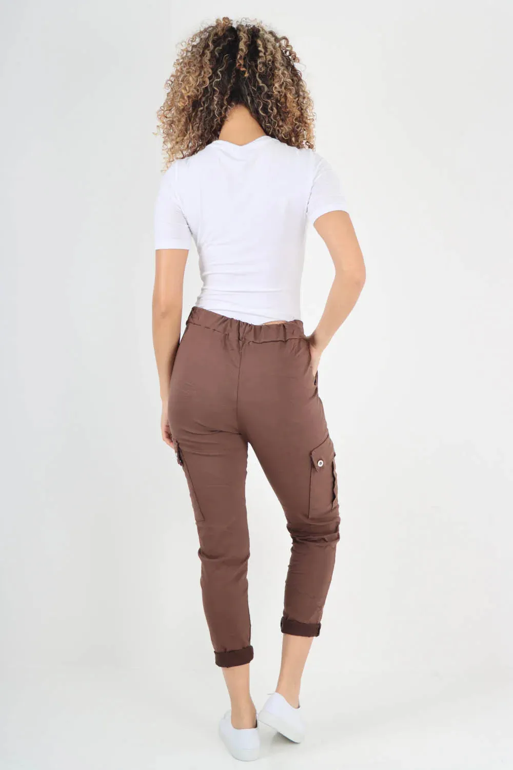 Italian Drawstring Waistband Magic Cargo Trouser