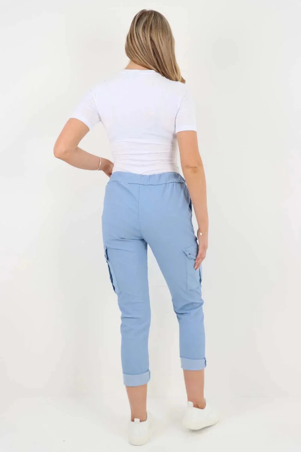 Italian Drawstring Waistband Magic Cargo Trouser