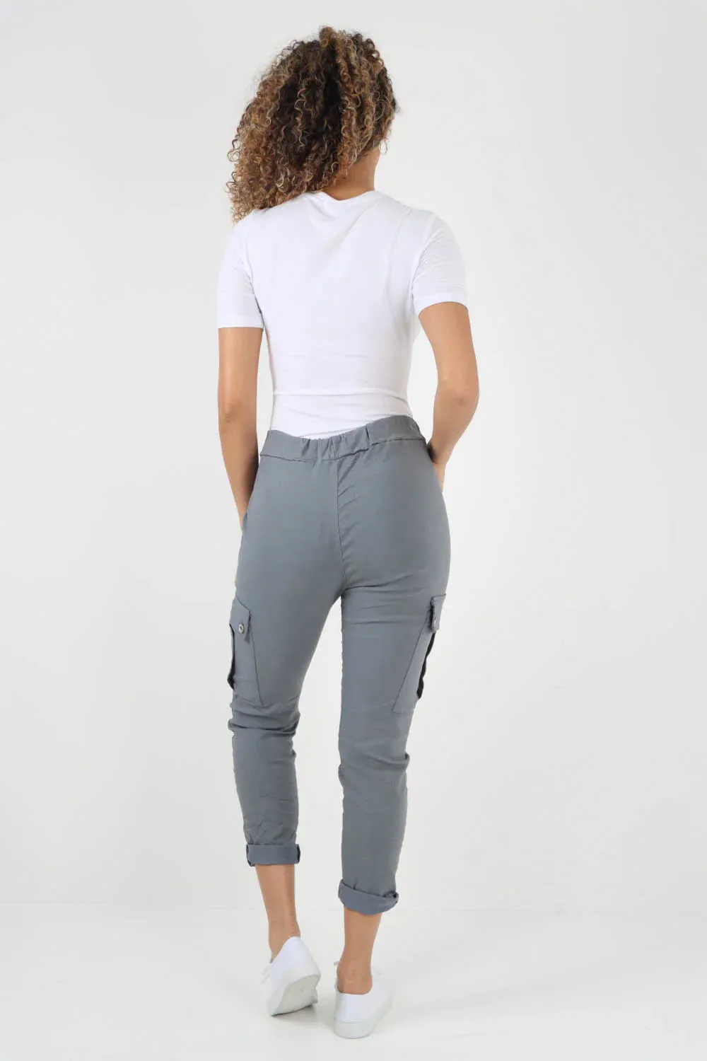 Italian Drawstring Waistband Magic Cargo Trouser