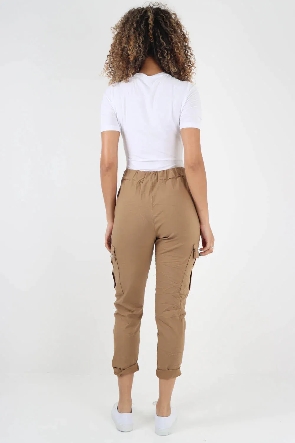 Italian Drawstring Waistband Magic Cargo Trouser