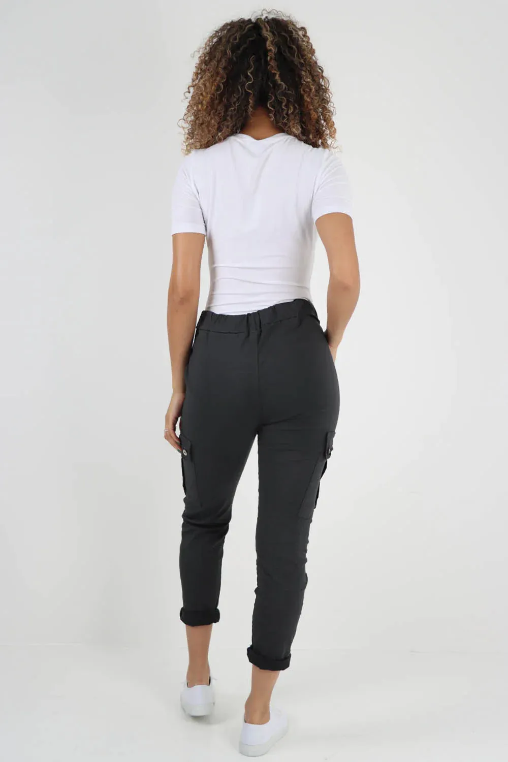 Italian Drawstring Waistband Magic Cargo Trouser