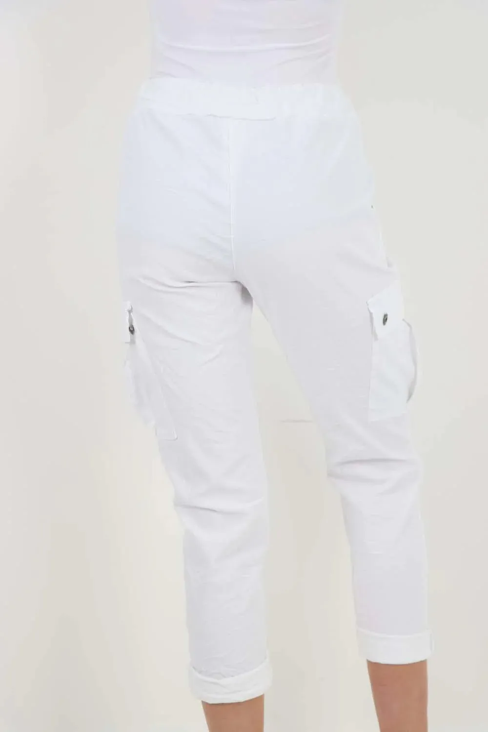 Italian Drawstring Waistband Magic Cargo Trouser