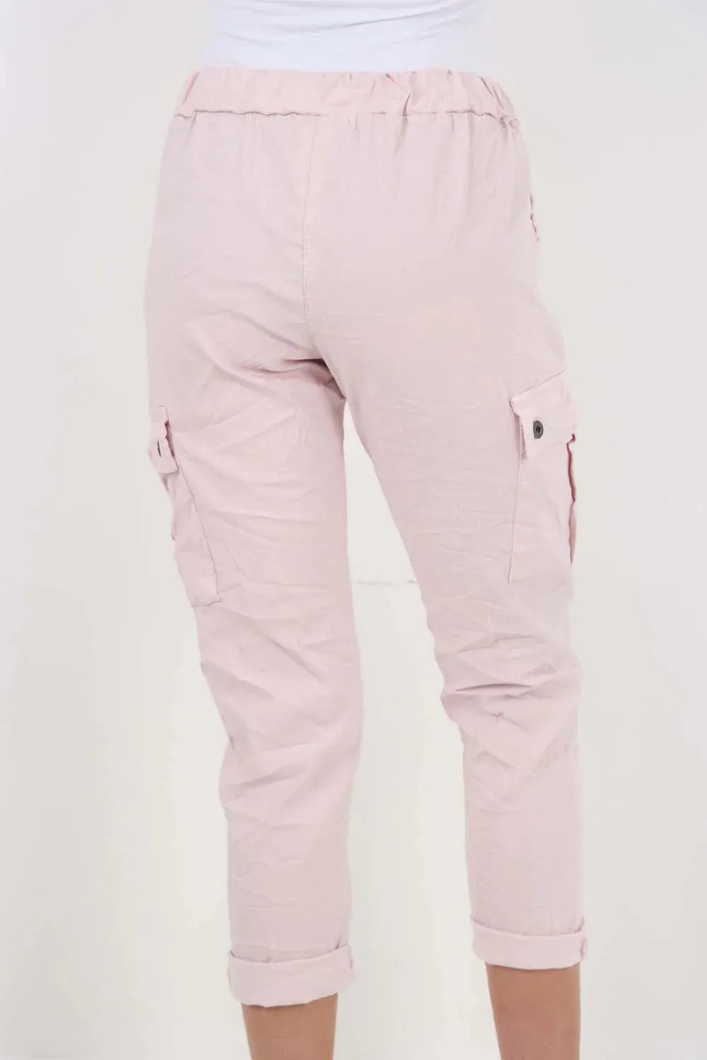 Italian Drawstring Waistband Magic Cargo Trouser