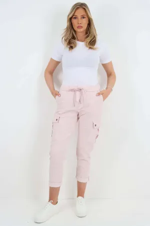 Italian Drawstring Waistband Magic Cargo Trouser
