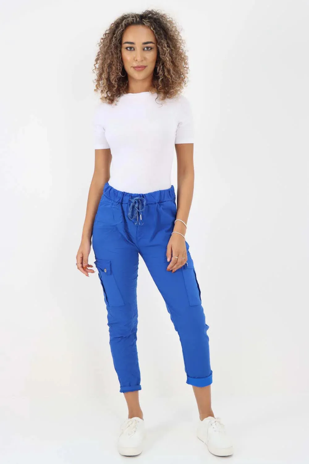 Italian Drawstring Waistband Magic Cargo Trouser