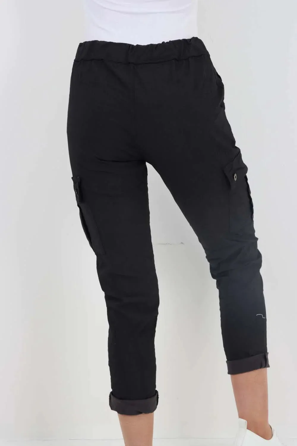 Italian Drawstring Waistband Magic Cargo Trouser