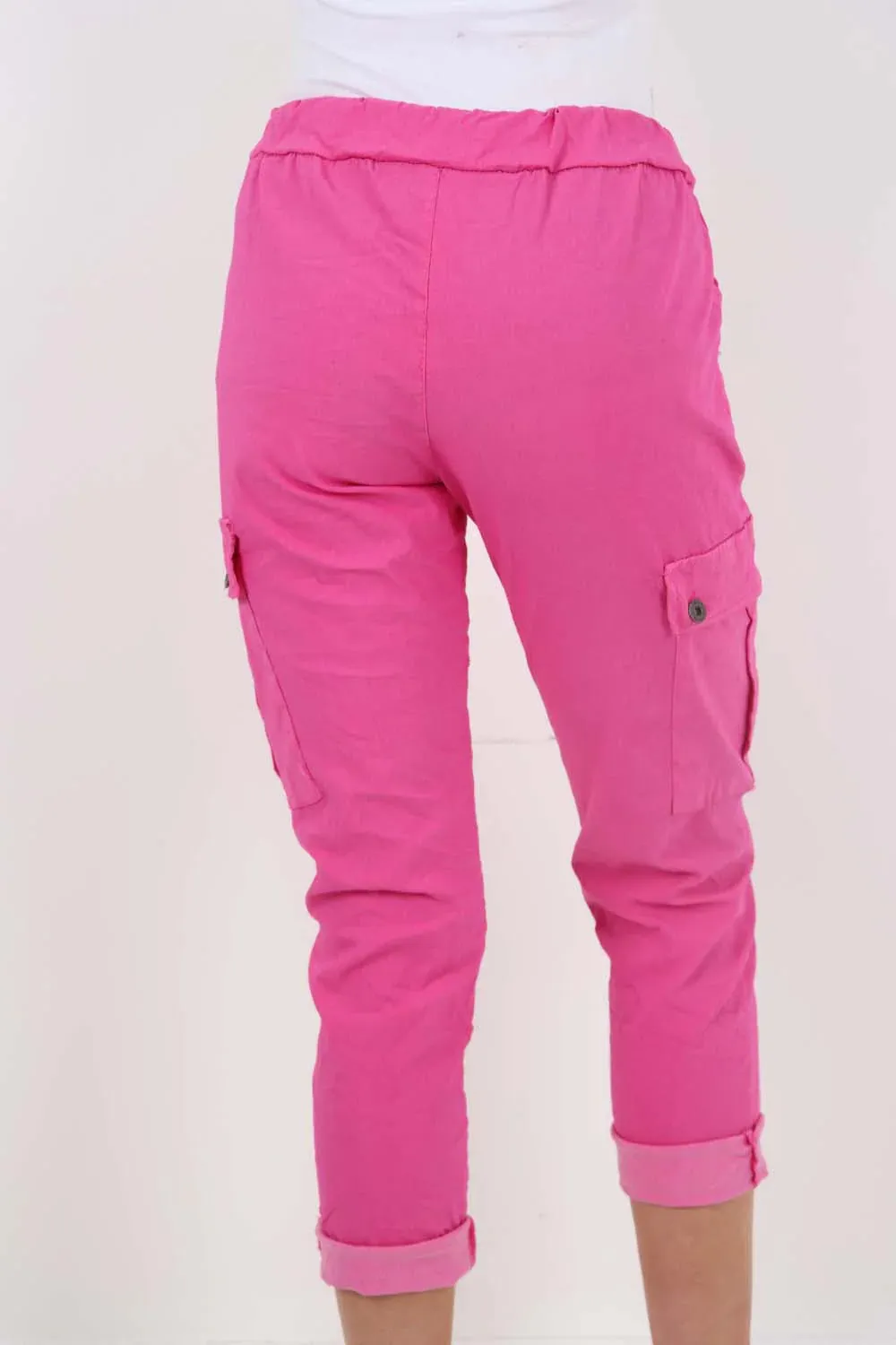 Italian Drawstring Waistband Magic Cargo Trouser