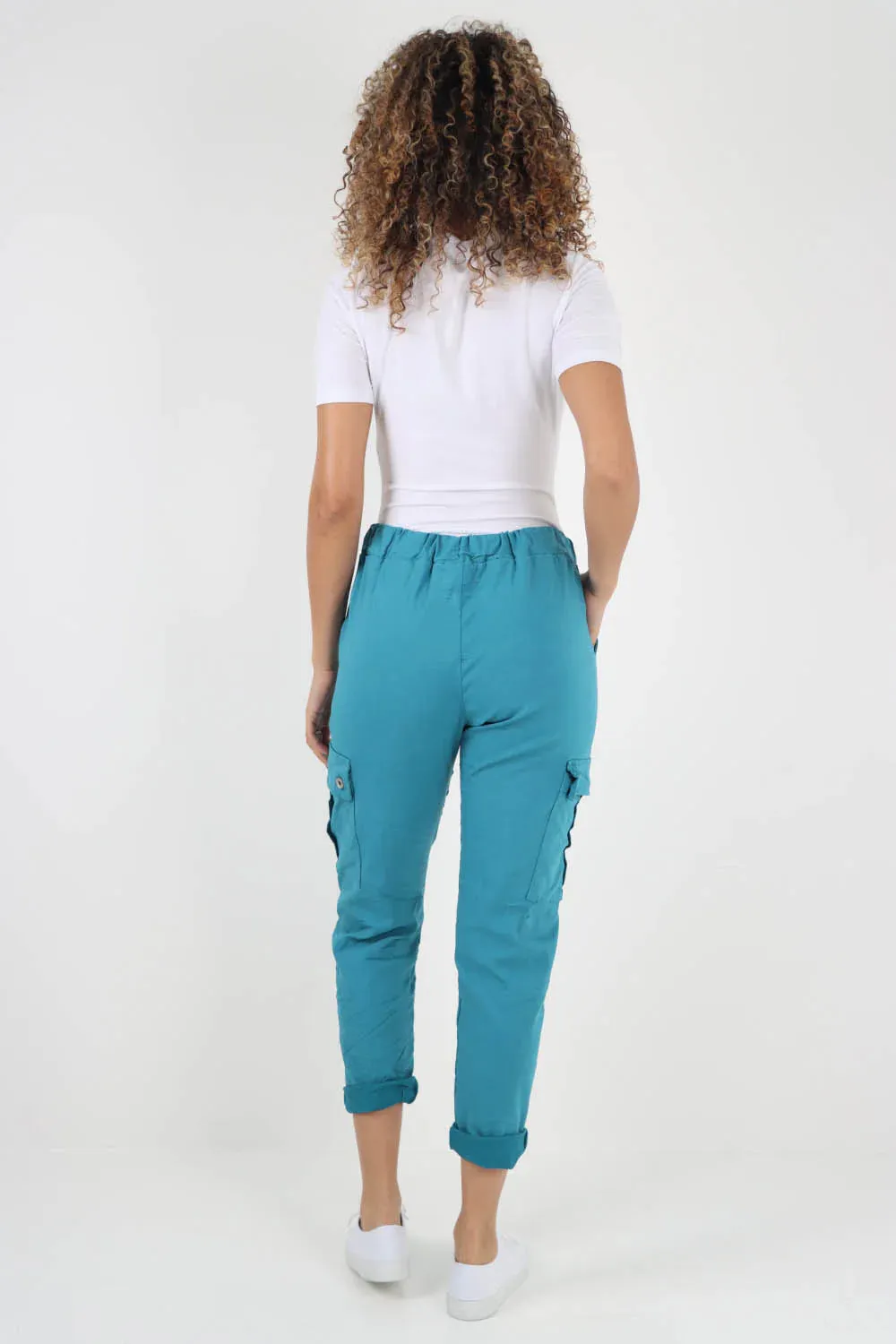 Italian Drawstring Waistband Magic Cargo Trouser