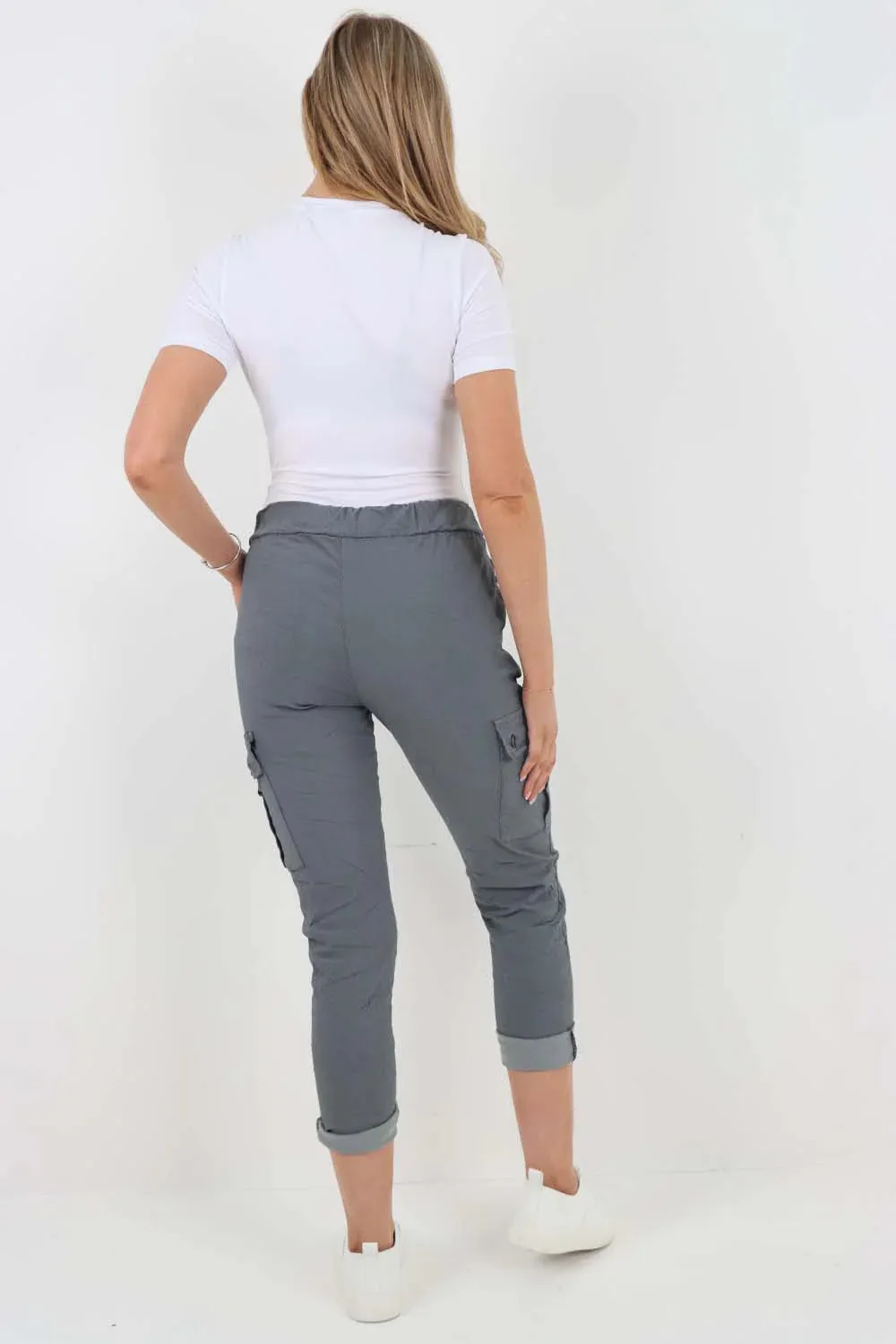 Italian Drawstring Waistband Magic Cargo Trouser