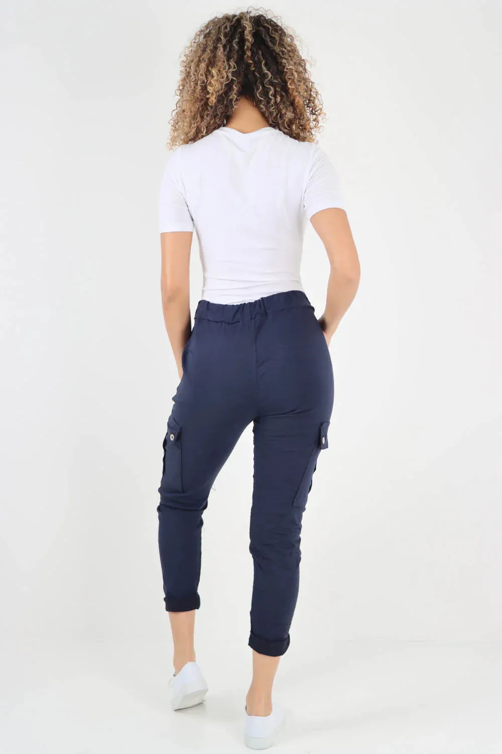 Italian Drawstring Waistband Magic Cargo Trouser