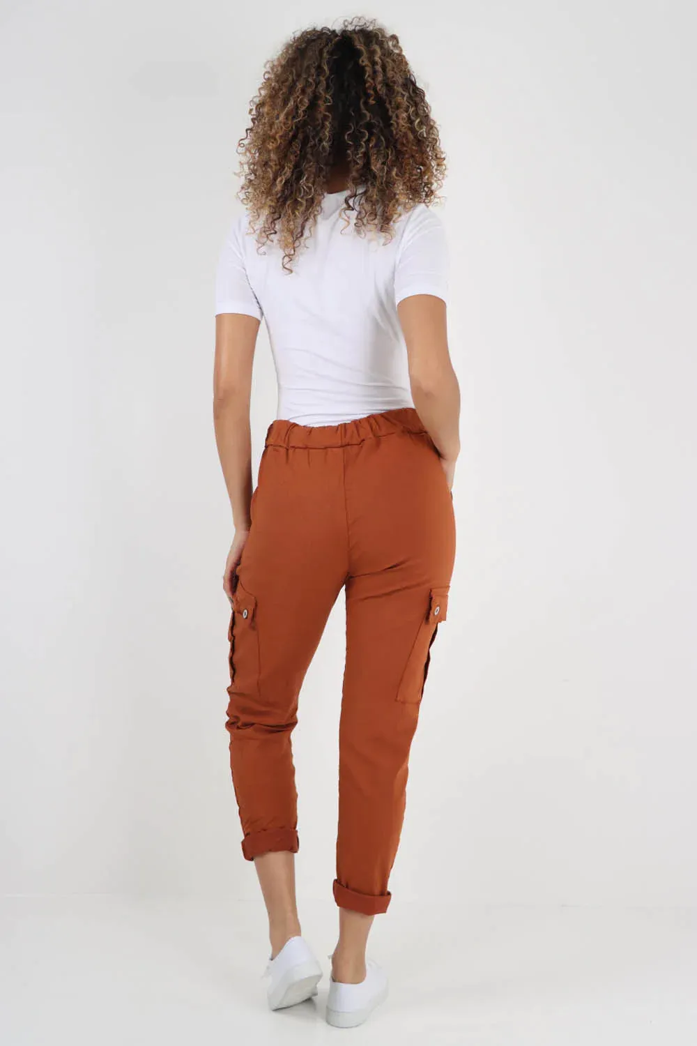 Italian Drawstring Waistband Magic Cargo Trouser
